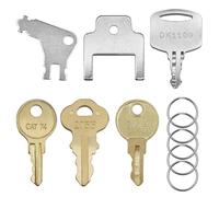 Lot de 6 clés universelles pour distributeur de papier essuie-tout e rechange compatible avec Tork SCA 1100, Bradley 2055, Janitor Bobrick Cat 74, Kimberly Clark 770301, Georgia Pacific, E114
