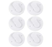 Lot de 6 Clips de Rideau de Douche Autocollants - Anti-éclaboussures - Coupe-Vent - sans Perçage - Stop Protect - Accessoire de Salle de Bain pour la Douche
