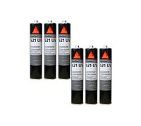Lot de 6 colle-mastics hybrides SIKA Sikaflex 521 UV - Gris clair - 300ml