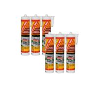 Lot de 6 colles pour assemblage de petits barbecues en pierre - SIKA SikaColle BBQ - Beige clair - 500g