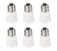 Lot de 6 convertisseurs d'ampoules blanches E12 ? E14, support de lumi?re LED, adaptateur de douille, changeur de haute qualit?