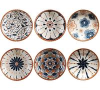 Lot de 6 Coupelle pour Sauce, Bol Aperitif,Bols à sauces,Appetizer Bowl,Plats à sauce pour sushi, Collation et soja, Bols à Confiture, Diamètre 9.8 cm