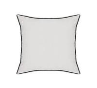 Lot de 6 coussin décoratif déhoussable en lin et coton coloris blanc - Longueur 45 x Profondeur 12 x Hauteur 45 cm --