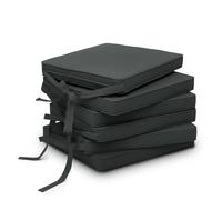 Lot de 6 coussins de chaise Loft SK gris graphite 45x40x5cm
