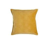 Pegane - Lot de 6 coussins en polyester coloris ocre