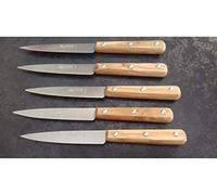 lot de 6 couteaux LA FOURMI bois d' OLIVIER LAMES 10 CM REF 1003129871110