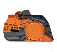 Lot de 6 couvercles de déflecteur avec pignon pour tronçonneuse Hus440 445 450 445E 450E 450E Plaque de guidage améliorée Coupe de précision Métal Plastique Facile à installer Convient à un usage