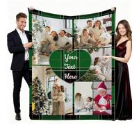 Lot de 6 couvertures personnalisées avec image de cœur, cadeaux personnalisés pour petit ami, petite amie, pour Noël, la Saint-Valentin, un anniversaire, une petite amie, un petit ami, une épouse, un