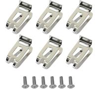 Lot de 6 crochets de ceinture de rechange en acier inoxydable avec vis compatibles avec les perceuses sans fil Makita 18 V LXT