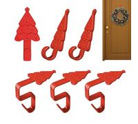 Lot de 6 crochets de cheminée en silicone sans perçage | Fixation de cheminée pour bas et guirlandes pour cuisine, salle de ortoir, armoire, escalier, fête, maison, vacances