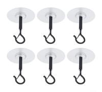 Lot de 6 crochets de plafond sans perçage pour suspendre des plantes, des pots de fleurs, des ustensiles de cuisine, des lanternes et des articles décoratifs dans les espaces résidentiels et