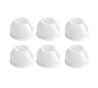 Lot de 6 crochets muraux de salle de bain avec ventouses puissantes | Design étanche pour organiser les brosses à dents, installation compacte pour économiser de l'espace pour les articles muraux
