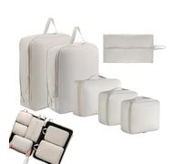 Lot de 6 cubes de rangement de - Système de pochette de rangement respirant, design de l'organisation des valises, kit de léger et durable | Utilisation pour hommes, femmes