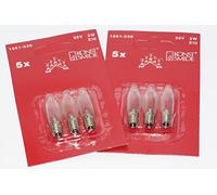 Lot de 6 de Konstsmide 55 V, 3 W, E10, Mes de notebook Bienvenue Bougie ampoules de pont