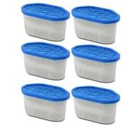 Lot de 6 déshumidificateur pour l'humidité, absorbeur d'humidité 180 gr, capacité 350 ml - Longueur 15 x Profondeur 8.5 x Hauteur 8.5 cm -JUANIO- Bleu G