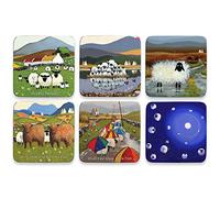 Lot de 6 dessous-de-verre par Thomas Joseph - Country Kitchen - Lot de 4
