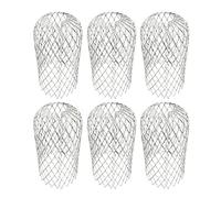 Lot de 6 dispositifs de protection pour fossés de drainage, filtre à fossé de drainage en aluminium et métal, dispositif de protection extensible pour tuyau de drainage installé sur un dispositif de