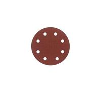 Lot de 6 disques auto-agrippant corindon D. 125 mm Gr. 120 8 trous pour bois et métal - 125.08.03 - Leman