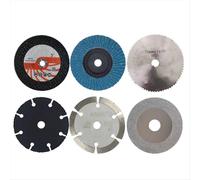 Lot de 6 disques de coupe de 75 mm pour meuleuse d'angle à alésage de 10 mm