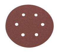 Lot de 6 disques de ponçage perforés Flexovit 150mm grain 80