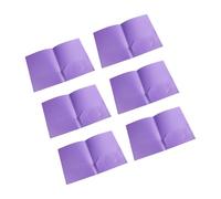 Lot de 6 dossiers avec 2 poches format lettre double poche 29 x 23 cm