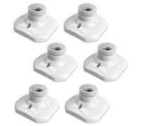 Lot de 6 douilles de plafond à visser E27, douille de garage E27, AC 220-240 V, support de douille pour ampoule LED