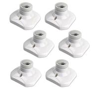 Lot de 6 douilles plafond E27 RICEEL - supports pour ampoules LED jusqu'à 60W, AC 85-265V, intérieur