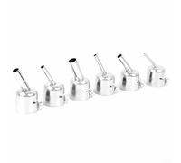 Lot de 6 embouts de buse à air chaud 850 850A 852D+ Fer à souder, pointes à dessouder sécurisées avec vis, kit en alliage de zinc 3/4/5/7/8/10 mm