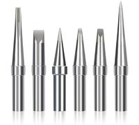 Lot de 6 embouts de rechange pour fer à souder WES51/50, WESD51, PES51 / 50, LR21 ET Tip Series, 6PCS-01