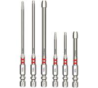 Lot de 6 embouts de tournevis, embout hexagonal Pagoda, pointes adhérentes au métal, forte dureté pour tournevis électrique, perceuse manuelle et visseuse pneumatique, résistants aux chocs