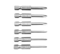 Lot de 6 embouts de tournevis Y1 Y2 de 50 mm à tige hexagonale en acier pour perceuse électrique manuelle et kit de réparation d'outils pneumatiques