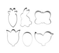 Lot de 6 emporte-pièces en acier inoxydable antiadhésif en forme de personnages de bande dessinée - Pour la pâtisserie, la décoration de gâteaux, chocolats, cuisine, bricolage, cadeau