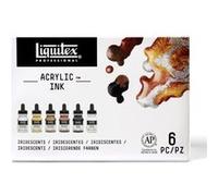 Lot de 6 encres acryliques Liquitex Acrylic Ink 30ml couleurs iridescentes