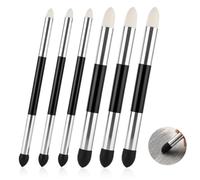 Lot de 6 éponges à double pointe pour pastels à l'huile | Brosse éponge réutilisable et lavable pour artiste professionnel, croquis, dessin, estompage, éclaircissement et surlignage