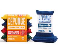 Lot de 6 éponges à récurer pour salle de bain – réutilisables, lavables