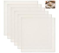 Lot de 6 Étamine Alimentaire Réutilisables, Non Blanchi Tissu Filtrant | 58x58cm Toile à Fromage, Lavable Mousseline Alimentaire, Cheese Cloth pour Filtrer Jus Fromage Thé Laits Végétaux