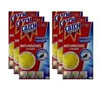 Lot de 6 Etuis de 6 Stickers Anti-Mouches Décoratifs jaunes sans odeur