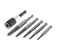 Lot de 6 extracteurs de vis arrondies pour desserrer les vis fixes, kit complet d'extraction d'écrous pour bricoleurs, mécaniciens, électriciens