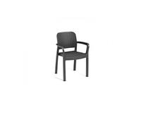 Lot de 6 fauteuils de jardin Allibert by BELLA En résine Coloris : graphite E