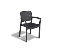 Lot de 6 fauteuils de jardin Allibert by SAMANNA En résine Coloris : graphite