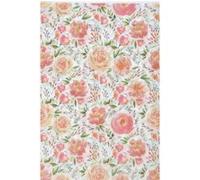 Lot de 6 Feuilles de Papier Patch "Flowers" 30x40cm Orange G