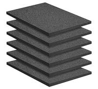 Lot de 6 feuilles en mousse de polyéthylène - 40,6 x 30,5 x 2,5 cm - Inserts en mousse découpables pour étuis, boîte à outils, rangement d'appareil photo et travaux manuels