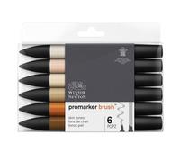 Lot De 6 Feutres Promaker Couleur Chair - Winsor Et Newton