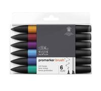 Lot De 6 Feutres Promarker Brush - Winsor Et Newton