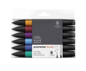 Lot De 6 Feutres Promarker Brush - Winsor Et Newton