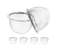 Lot de 6 Filtres à Thé Inox 7,8 cm Maille Fine