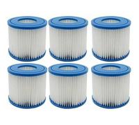 Lot de 6 Filtres pour Spa et Piscine, Type D, Cartouches Filtrantes de Rechange Compatibles avec Summer Waves Odipie