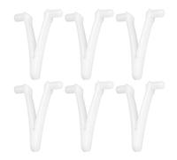 Lot de 6 Fixations Papillon Universelles pour Piscine, Attaches V pour Balai, Épuisette, Râteau à Feuilles et Aspirateur Compatible avec la Plupart des Manches