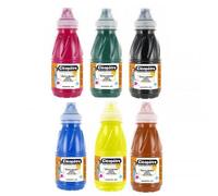 Lot De 6 Flacons Encre À Dessiner Cléopâtre 250 Ml Assortiment