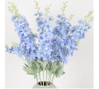 Lot de 6 Fleur artificielles en Soie Delphinium de 85,1 cm - Fleurs artificielles à Tige Longue pour Grand Vase,décoration de
